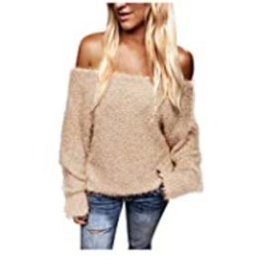 Very lightweight fuzzy off shoulder